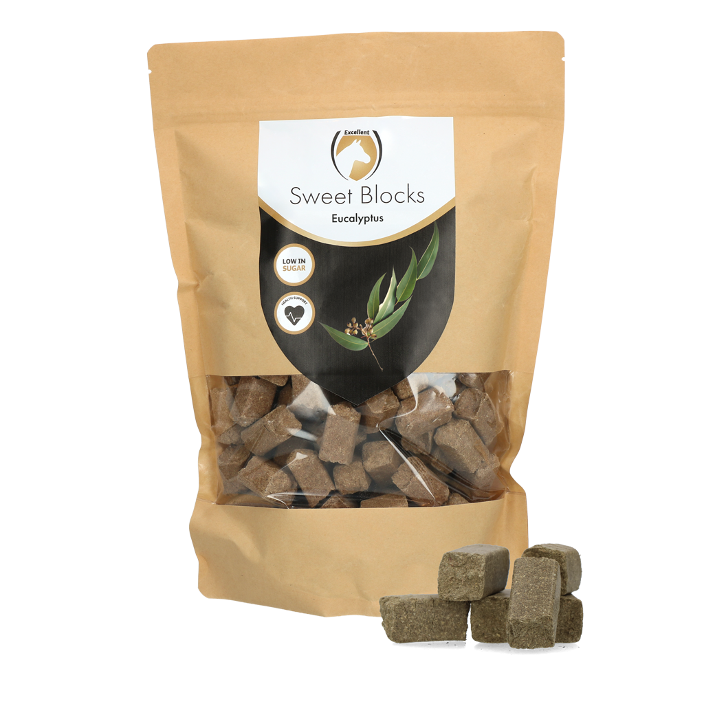 Excellent Horse Sweet Blocks Eucalyptus 1 kg - Gezonde traktatie voor paarden - afbeelding 1