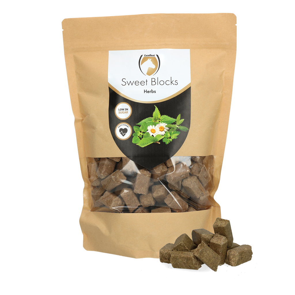 Excellent Horse Sweet Blocks Herbs 1 kg - Gezonde traktatie voor paarden - afbeelding 1