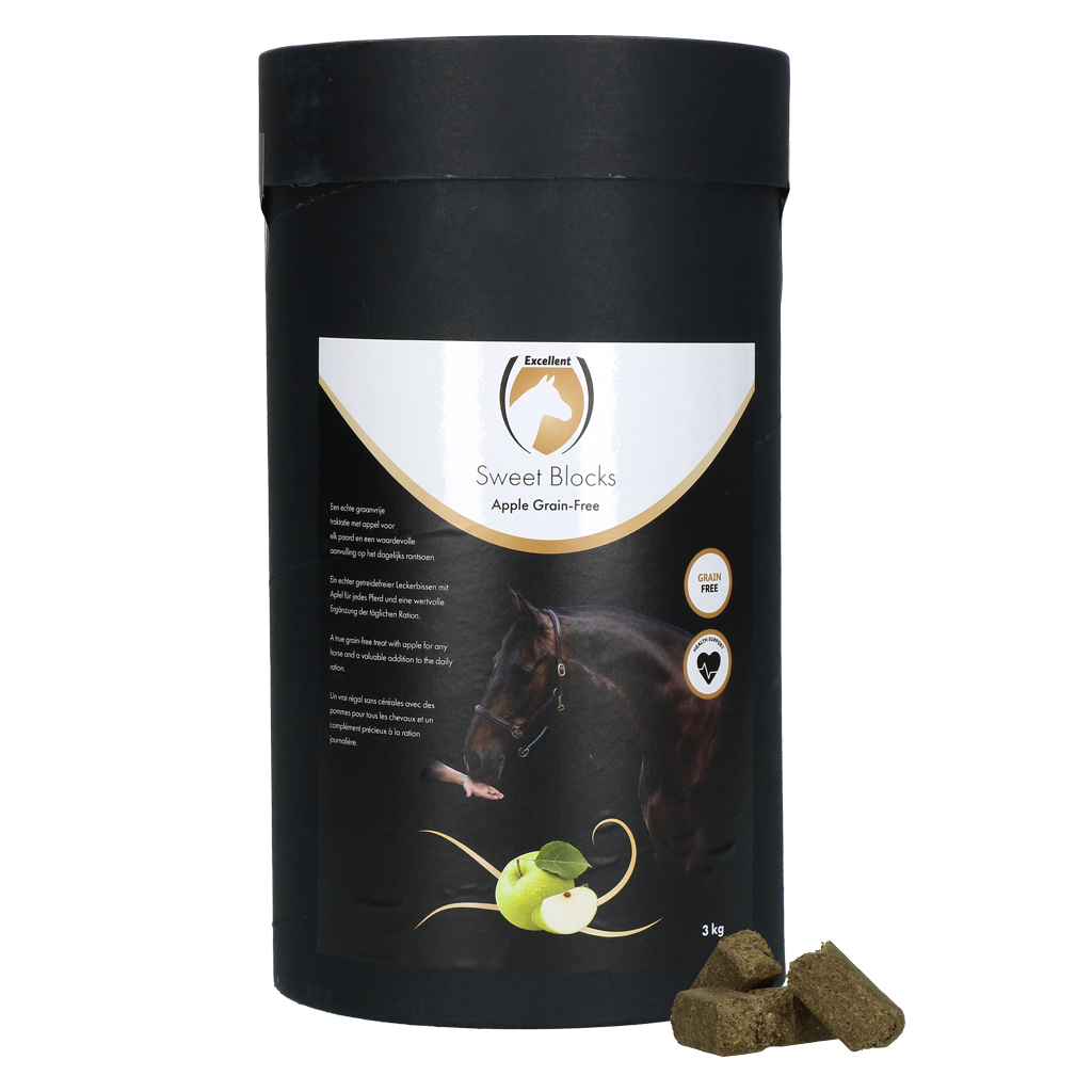 Excellent Horse Sweet Blocks Grain-Free Apple 3 kg - Graanvrije traktatie