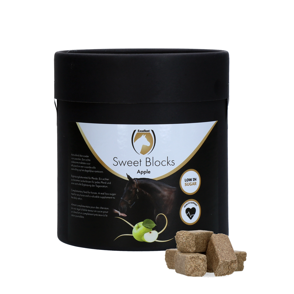 Excellent Horse Sweet Blocks Apple 1,2 kg - Gezonde traktatie voor paarden - afbeelding 1