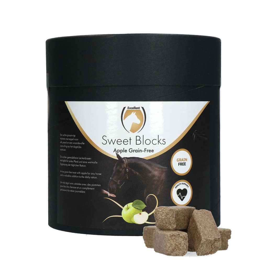 Excellent Horse Sweet Blocks Grain-Free Apple 1,2 kg - Graanvrije traktatie - afbeelding 1