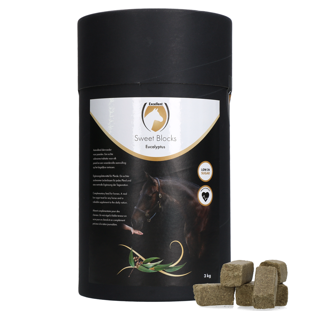 Excellent Horse Sweet Blocks Eucalyptus 3 kg - Gezonde traktatie voor paarden - afbeelding 1