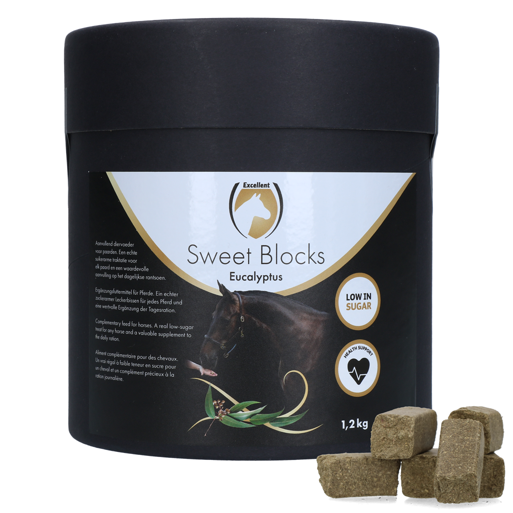 Excellent Horse Sweet Blocks Eucalyptus 1,2 kg - Gezonde traktatie voor paarden - afbeelding 1