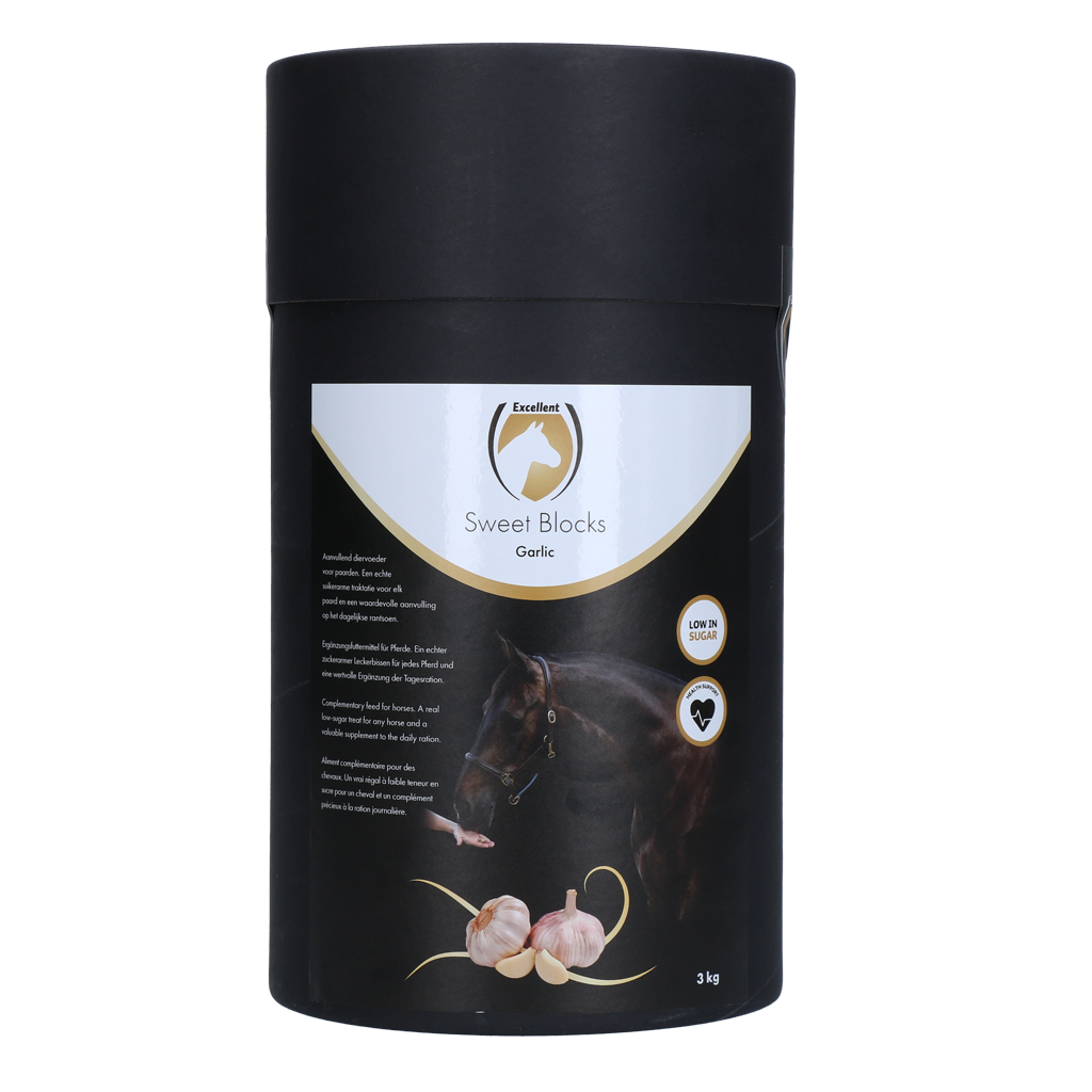 Excellent Horse Sweet Blocks Garlic 3 kg - Gezonde traktatie voor paarden