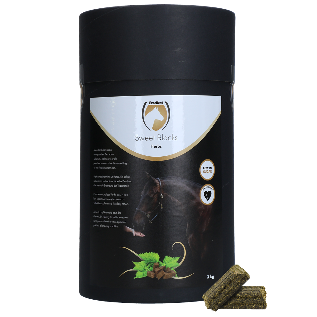Excellent Horse Sweet Blocks Herbs 3 kg - Gezonde traktatie voor paarden - afbeelding 1