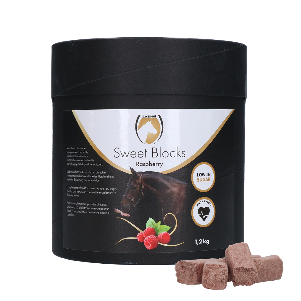 Excellent Horse Sweet Blocks Framboos 1,2 kg - Gezonde traktatie voor paarden