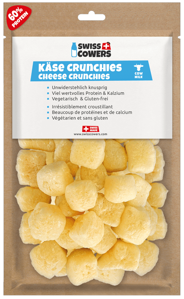 SwissCowers Cheese Crunchies Original - 28 kaassnacks voor honden - afbeelding 1