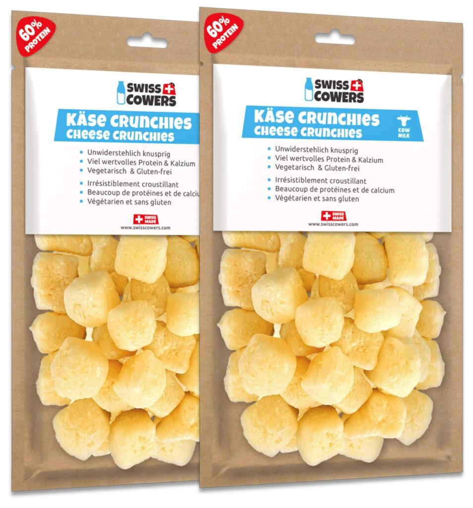 SwissCowers Cheese Crunchies Original - 28 kaassnacks voor honden - afbeelding 2
