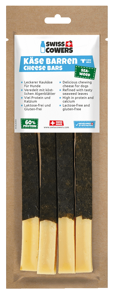 SwissCowers Cheese Bars Seaweed S - Kaasstaaf met Zeewier voor Honden - afbeelding 1