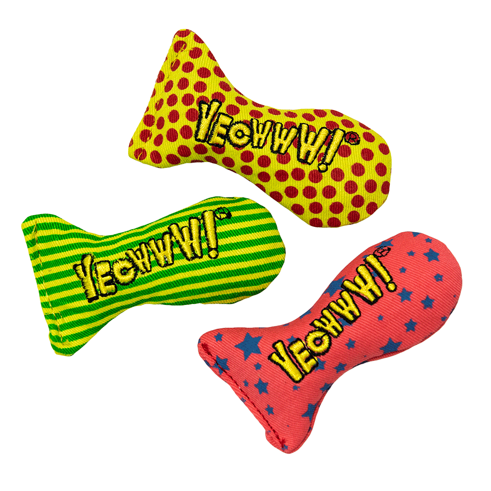 Yeowww! Stinkies Catnip Sardines Trio - Speelgoed voor Katten - afbeelding 4