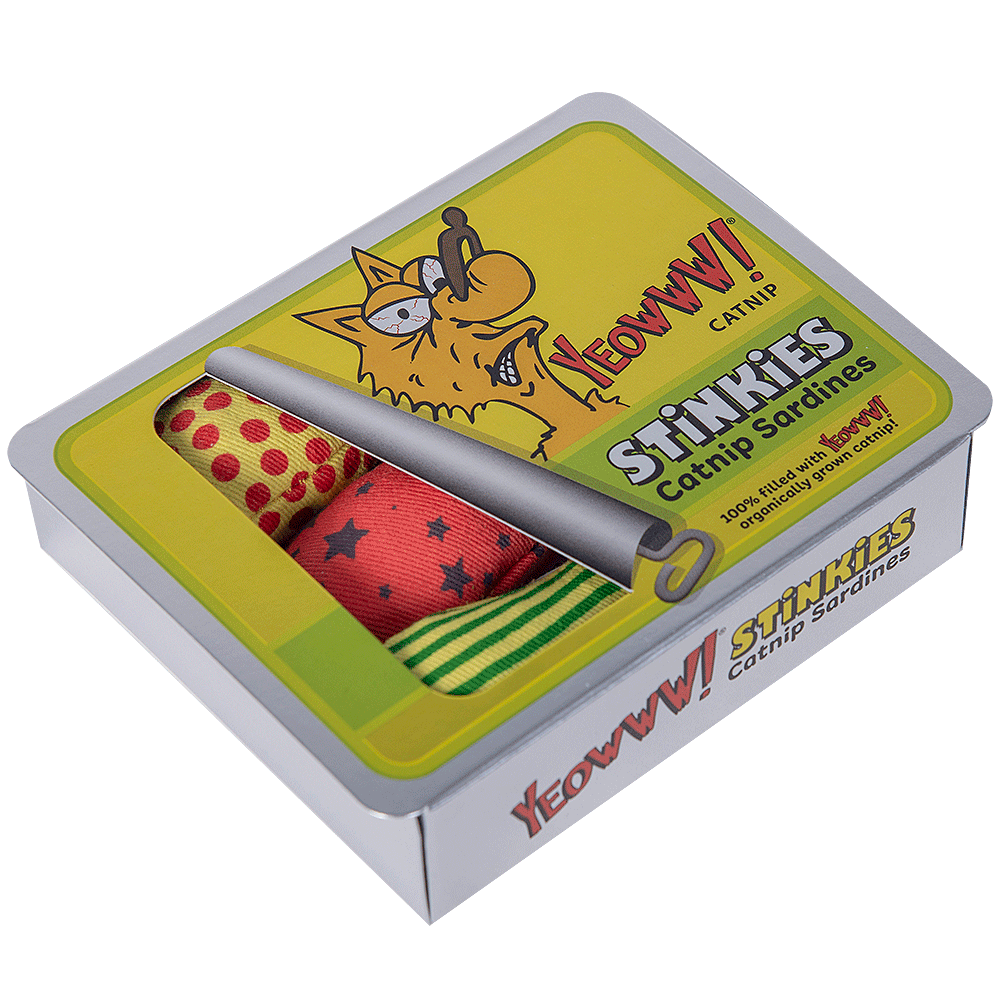 Yeowww! Stinkies Catnip Sardines Trio - Speelgoed voor Katten - afbeelding 3