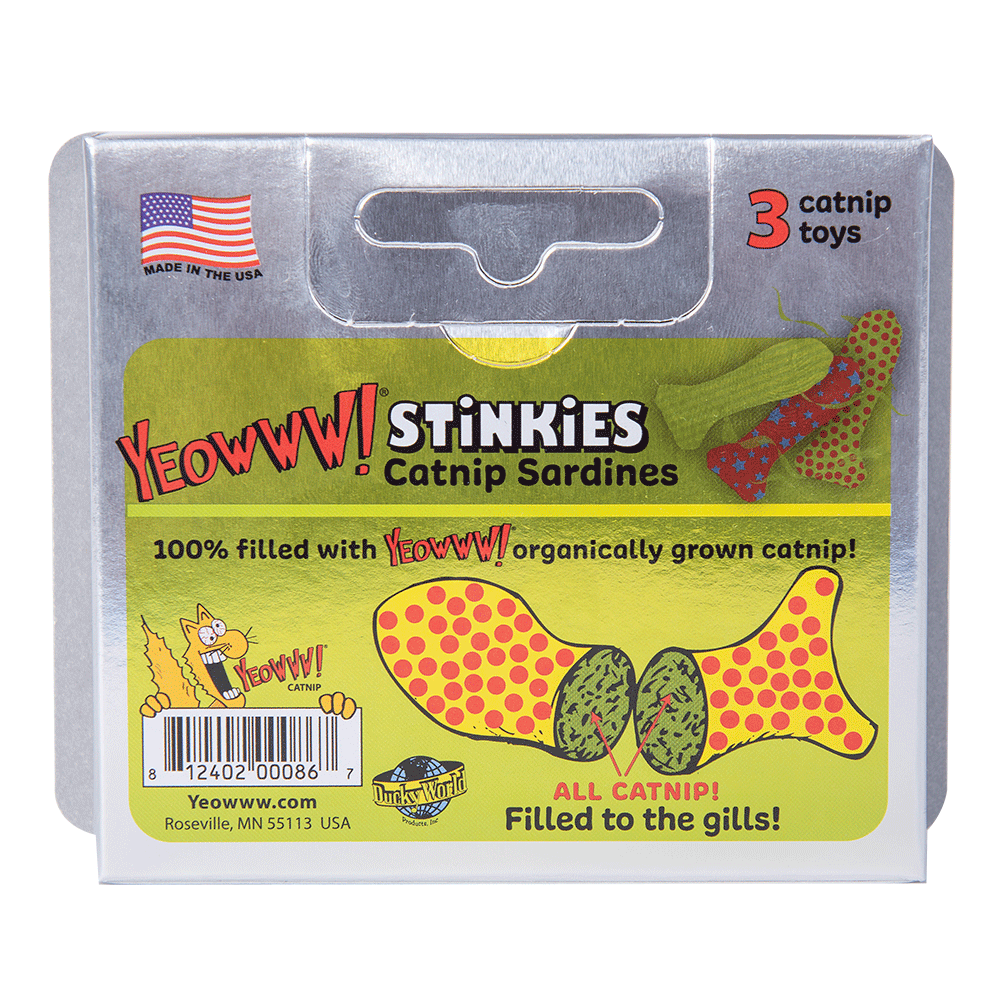 Yeowww! Stinkies Catnip Sardines Trio - Speelgoed voor Katten - afbeelding 2