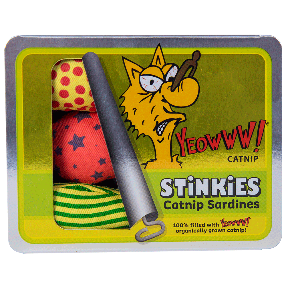 Yeowww! Stinkies Catnip Sardines Trio - Speelgoed voor Katten - afbeelding 1