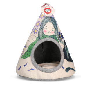 Takara Tipi Violet Flower - Kussen en Transport voor Katten 42 x 56 cm
