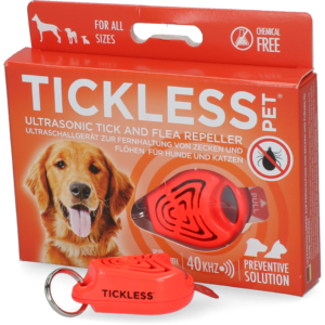 Tickless Pet Vlooien- en Tekenbeschermer Oranje - 6 maanden bescherming
