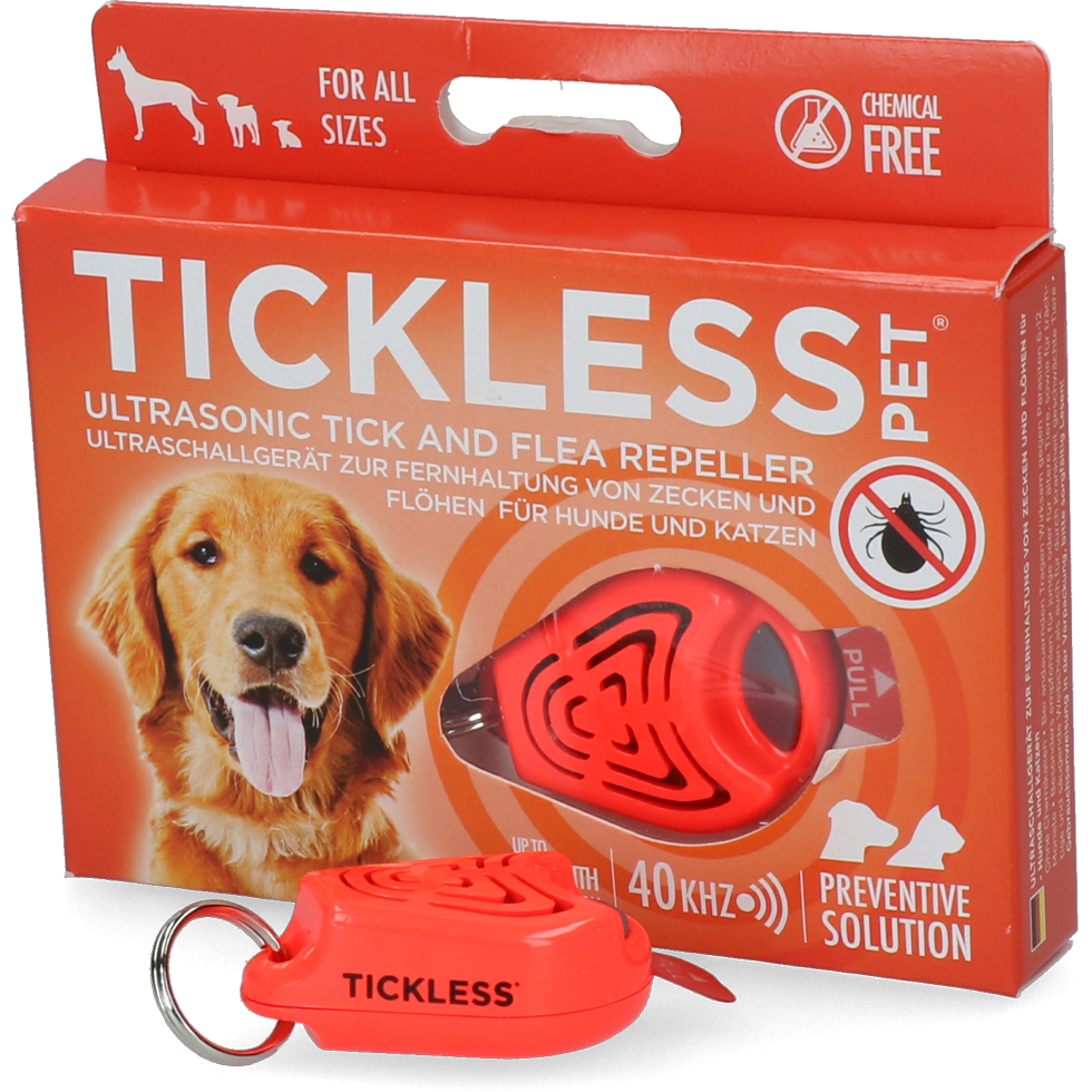 Tickless Pet Vlooien- en Tekenbeschermer Oranje - 6 maanden bescherming - afbeelding 1