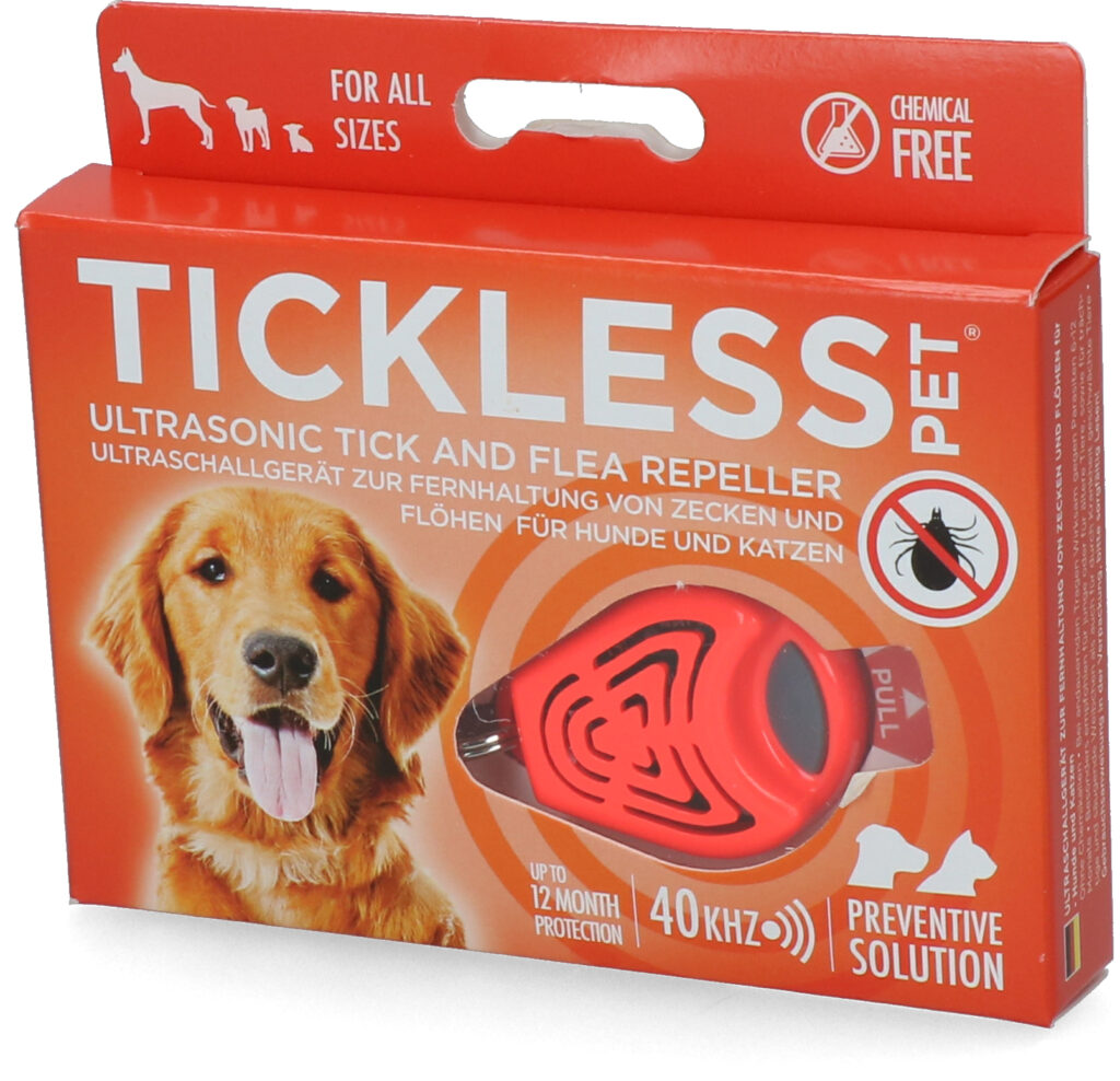 Tickless Pet Vlooien- en Tekenbeschermer Oranje - 6 maanden bescherming - afbeelding 2