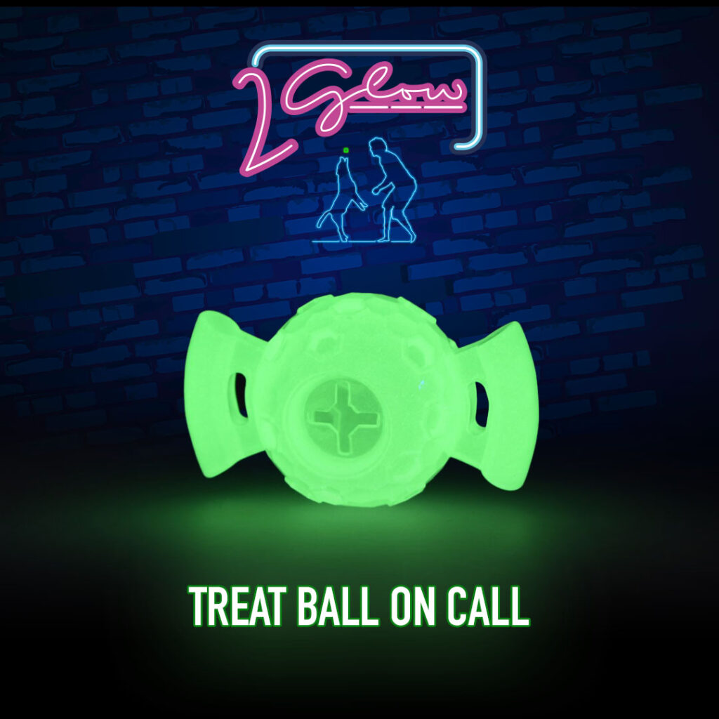 2 Glow Treat Ball on Call - Speelgoed voor honden met lichtfunctie - afbeelding 3