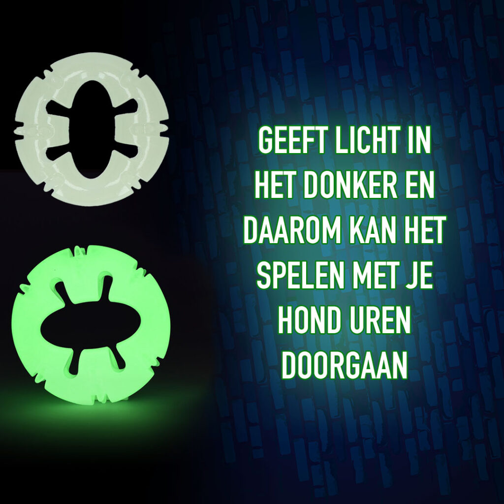 2 Glow Bite Right Tonight - Lichtgevend Hondenspeelgoed - afbeelding 4