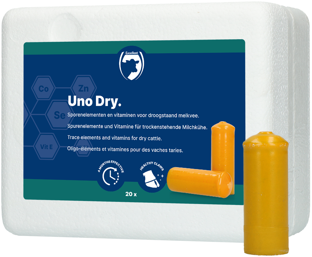 Excellent Uno Dry 20 x 103 g - Droogstandsbolus voor Rundvee - afbeelding 1