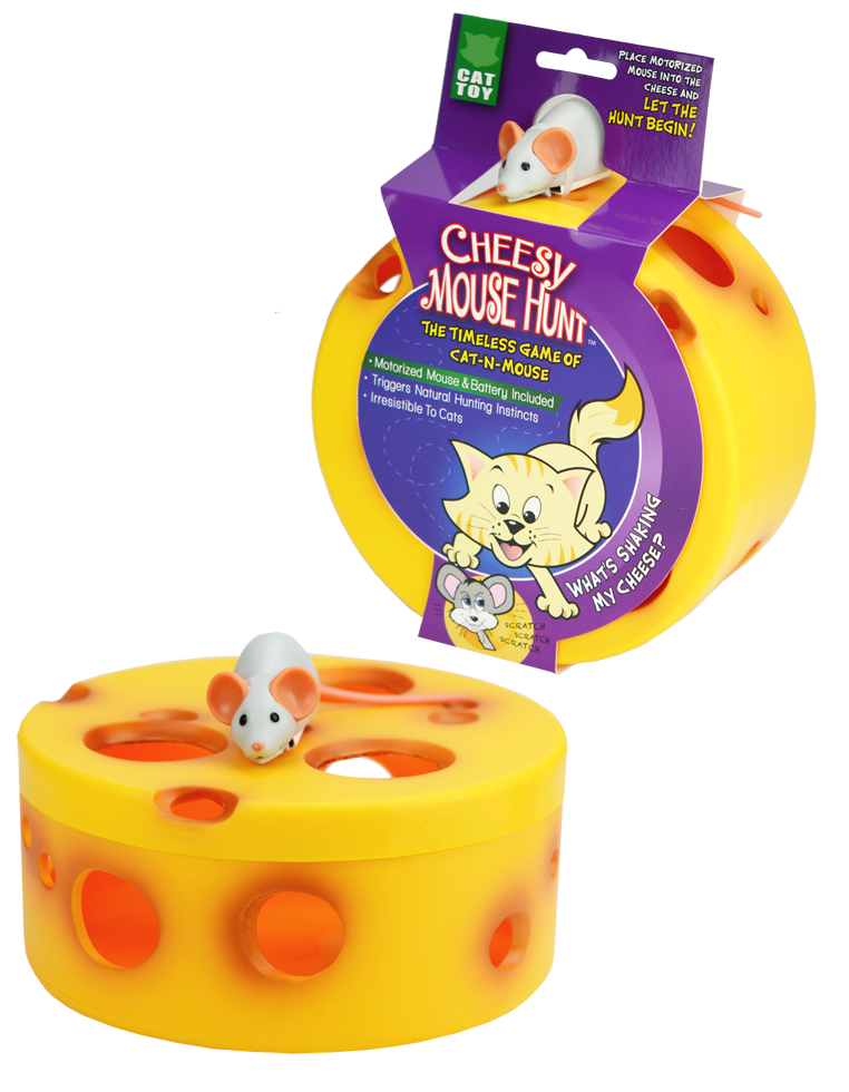 VisionSmart Cheesy Mouse Hunt Kat Speelgoed met Robotmuis