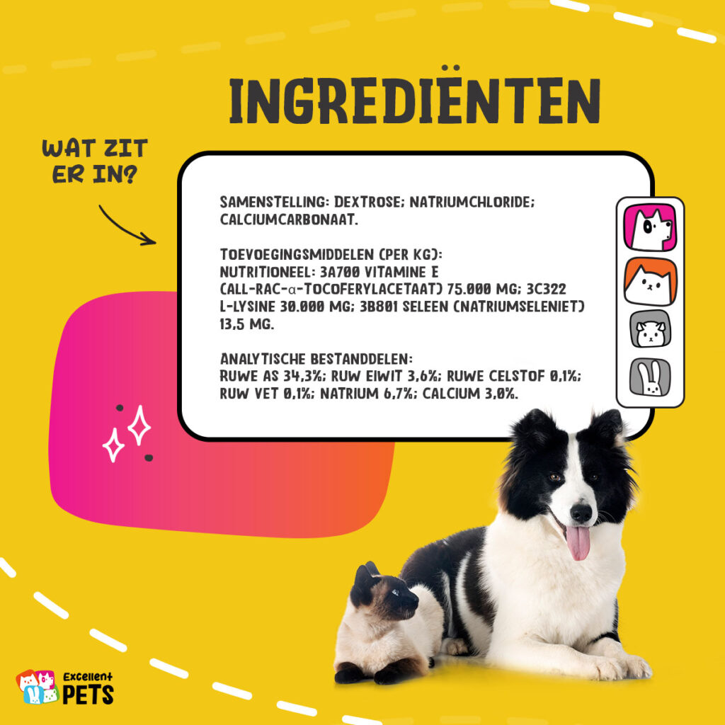 Excellent Pets Vitamin E+ 250 g - Supplement voor honden en katten - afbeelding 4