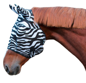 Vliegenmasker Zebra Pony - met oorbescherming