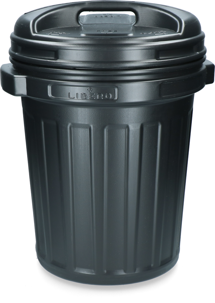 Voerton met draaisluiting 40 liter Black Zwart - afbeelding 2