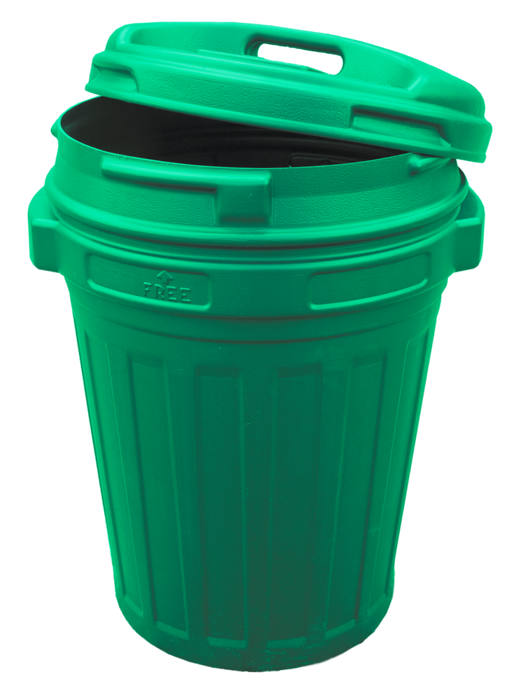 Voerton met draaisluiting 70 liter Groen - Merkloos - afbeelding 2
