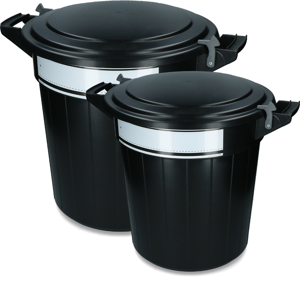 Voerton 40 l Vplast - Voer- en bewaarton met deksel en slot - afbeelding 2