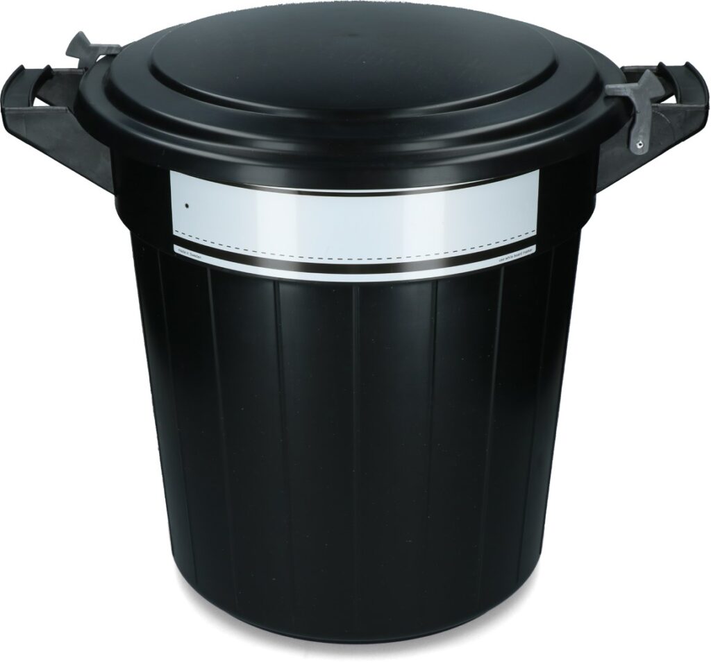 Vplast Voerton 80 L met deksel en slot - afbeelding 2