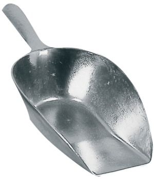 Voerschep Halfplat Model - Aluminium - 450 ml