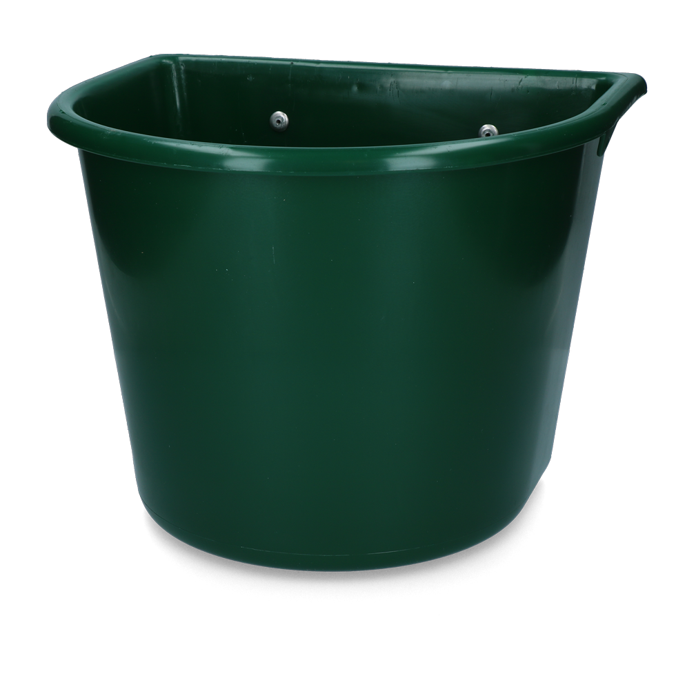 Vplast Voerbak 15 l met ophang Groen - Oersterk en veilig - afbeelding 2