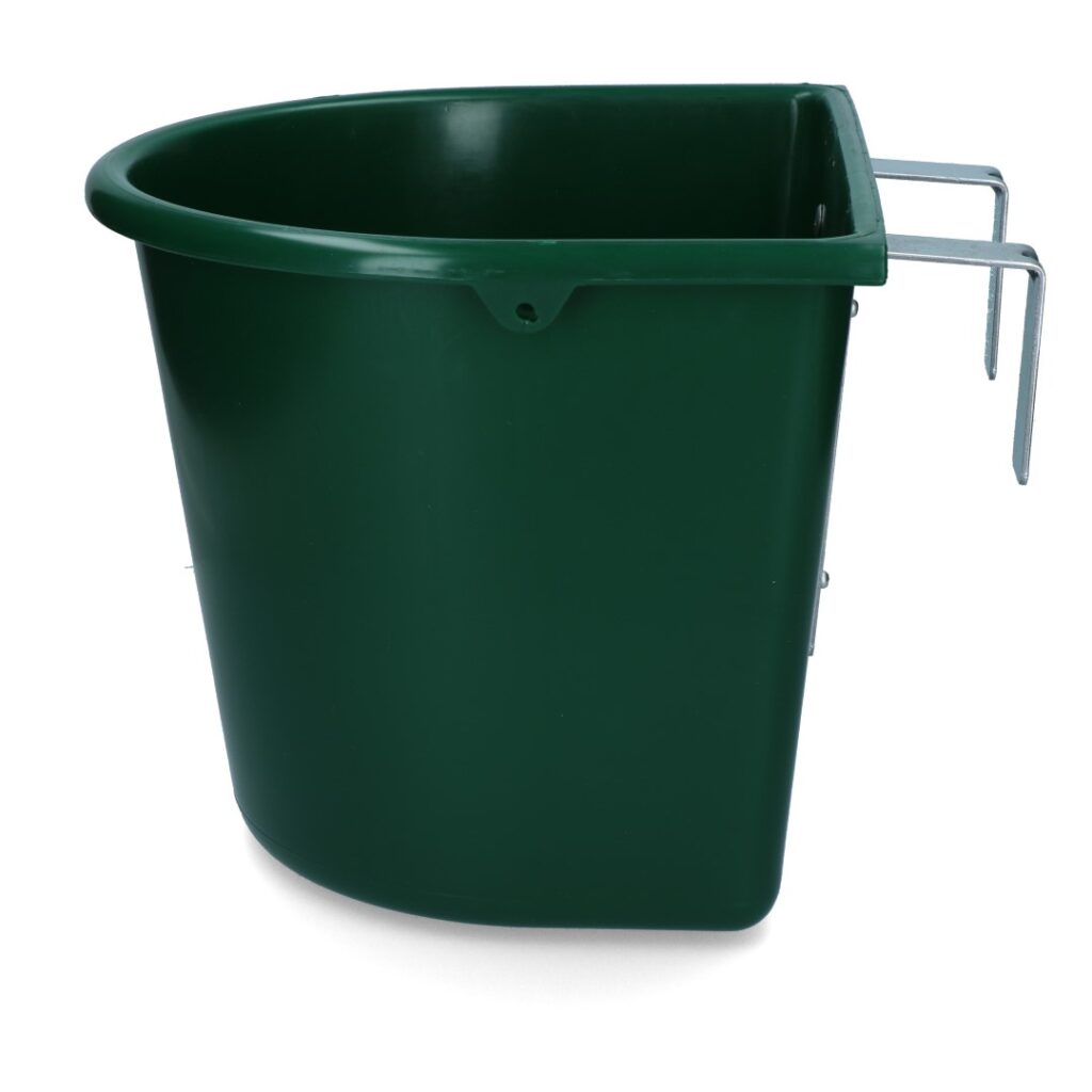 Vplast Voerbak 15 l met ophang Groen - Oersterk en veilig - afbeelding 1