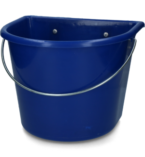 vPlast Voerbak met haken & hengsel 15 l Donkerblauw
