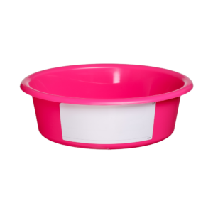 Vplast Voerbak 6 l Roze met Wit Label voor Paarden, Schapen en Geiten