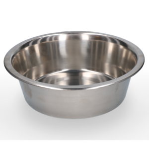 Voer- & Drinkbak RVS Ø 28 cm - Robuust en Hygiënisch