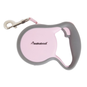 Petmate Walkabout Retractable Leash Roze XS voor Honden tot 8,16 kg