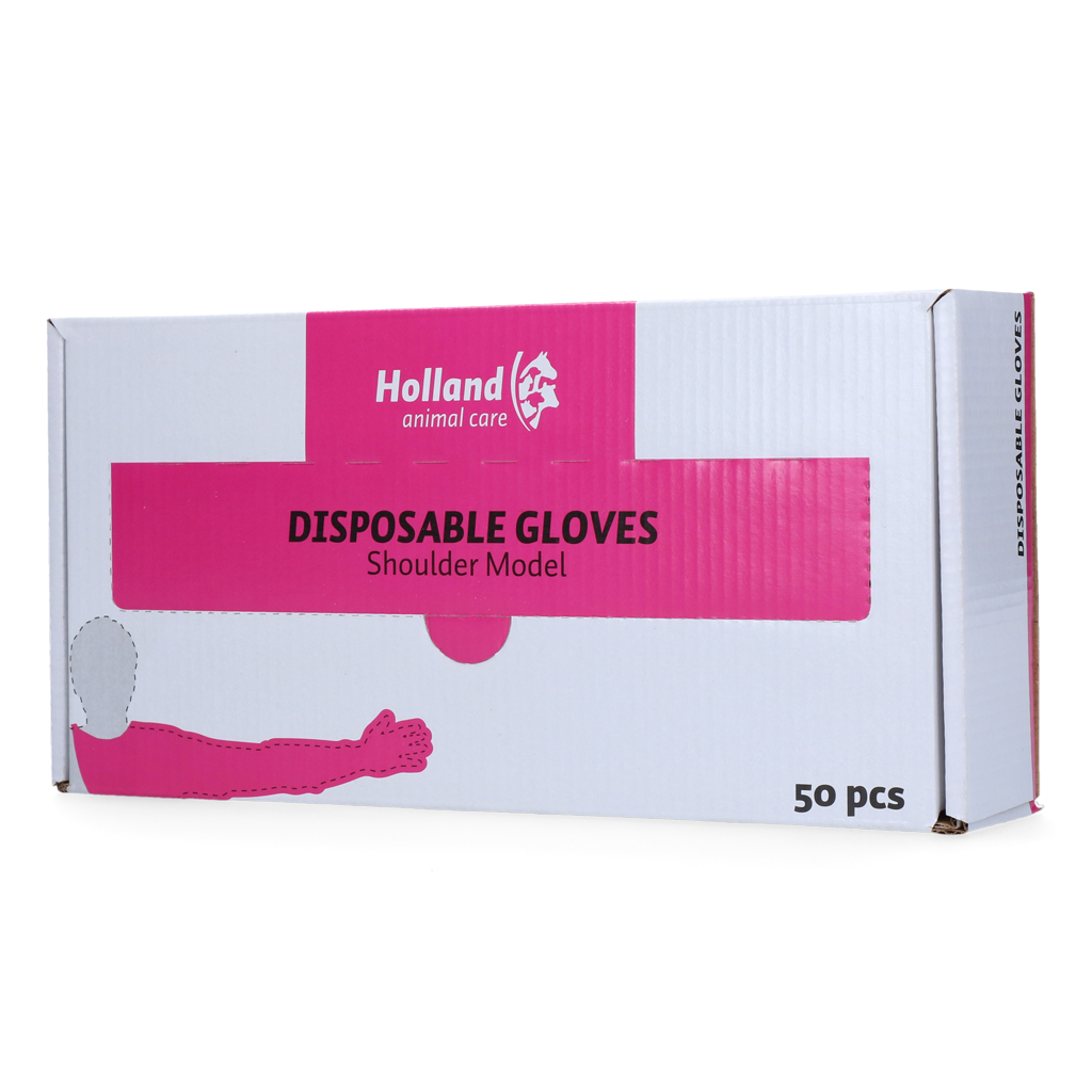 Wegwerp handschoen Schoudermodel roze - Hofman Animal Care - afbeelding 2