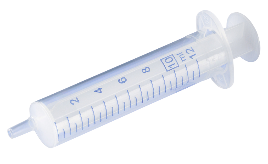Wegwerpspuit 2-delig Luer Lock 10 ml - afbeelding 1
