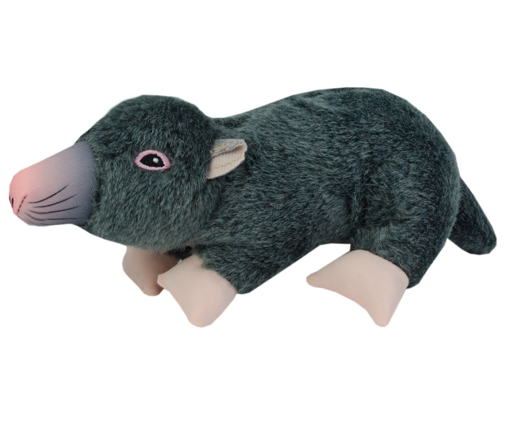 Wild Life Dog Mol - Pluche Hondenspeeltje met Flostouw en Pieper - afbeelding 2
