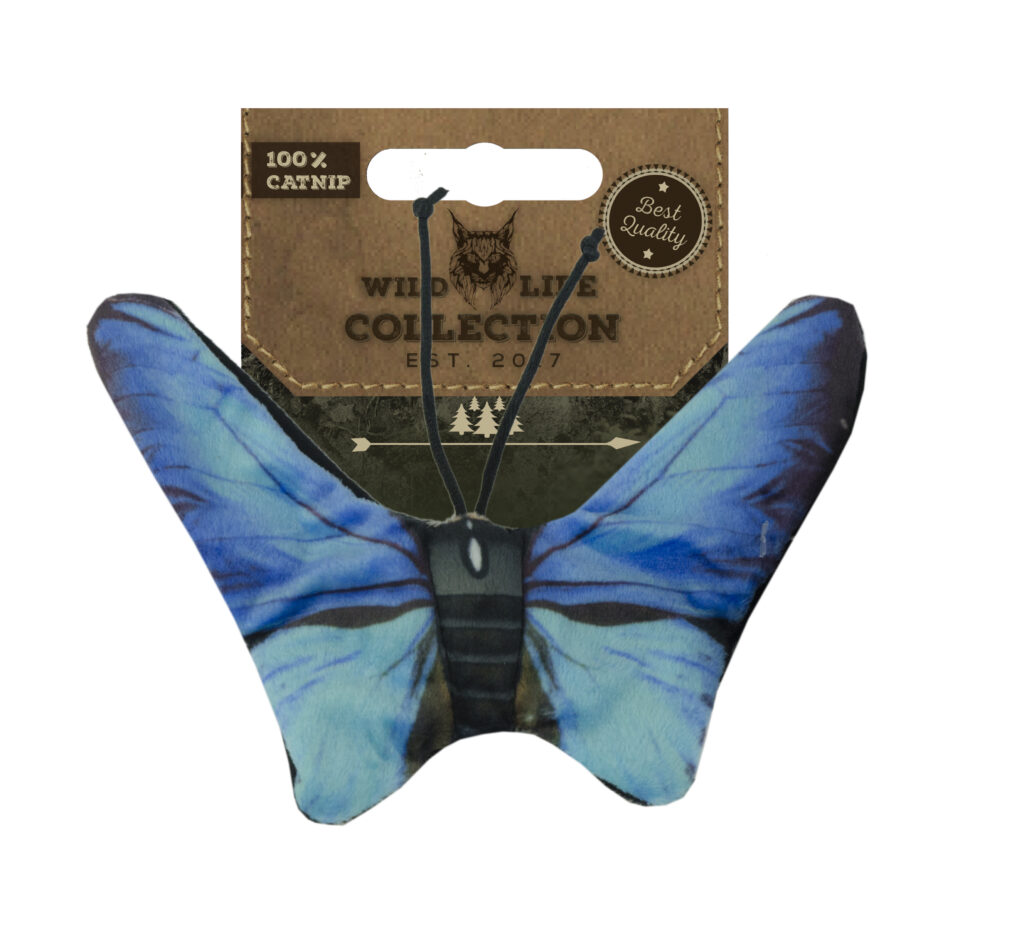 Wild Life Cat Blauwe Vlinder - Speelgoed voor katten met kattenkruid - afbeelding 1