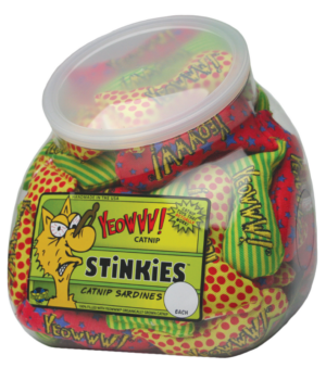 Yeowww! Fishbowl of Stinkies - 51 kleurrijke visjes met catnip