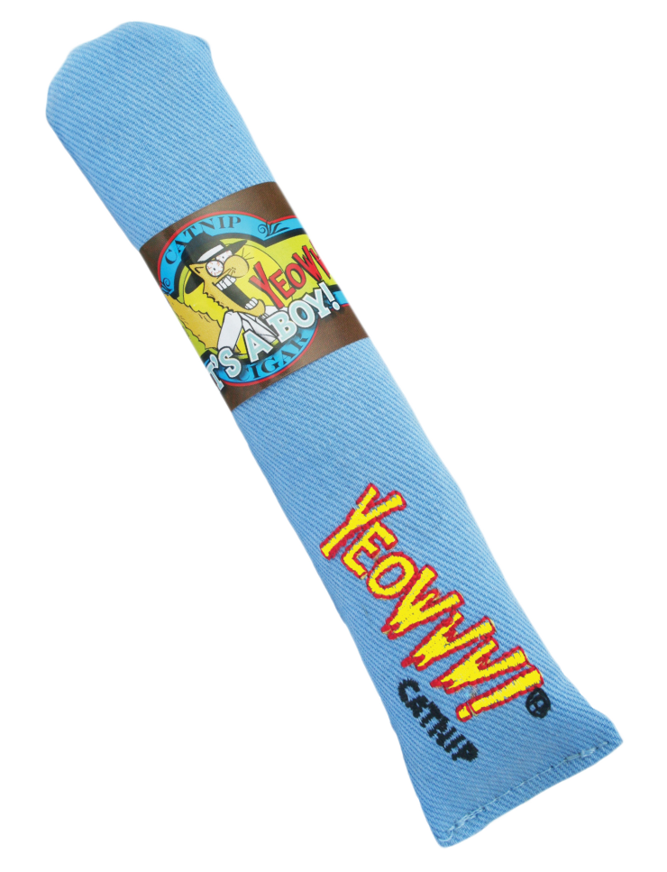 Yeowww! Cigar Blauw - Kattenspeelgoed gevuld met krachtige Catnip - afbeelding 1