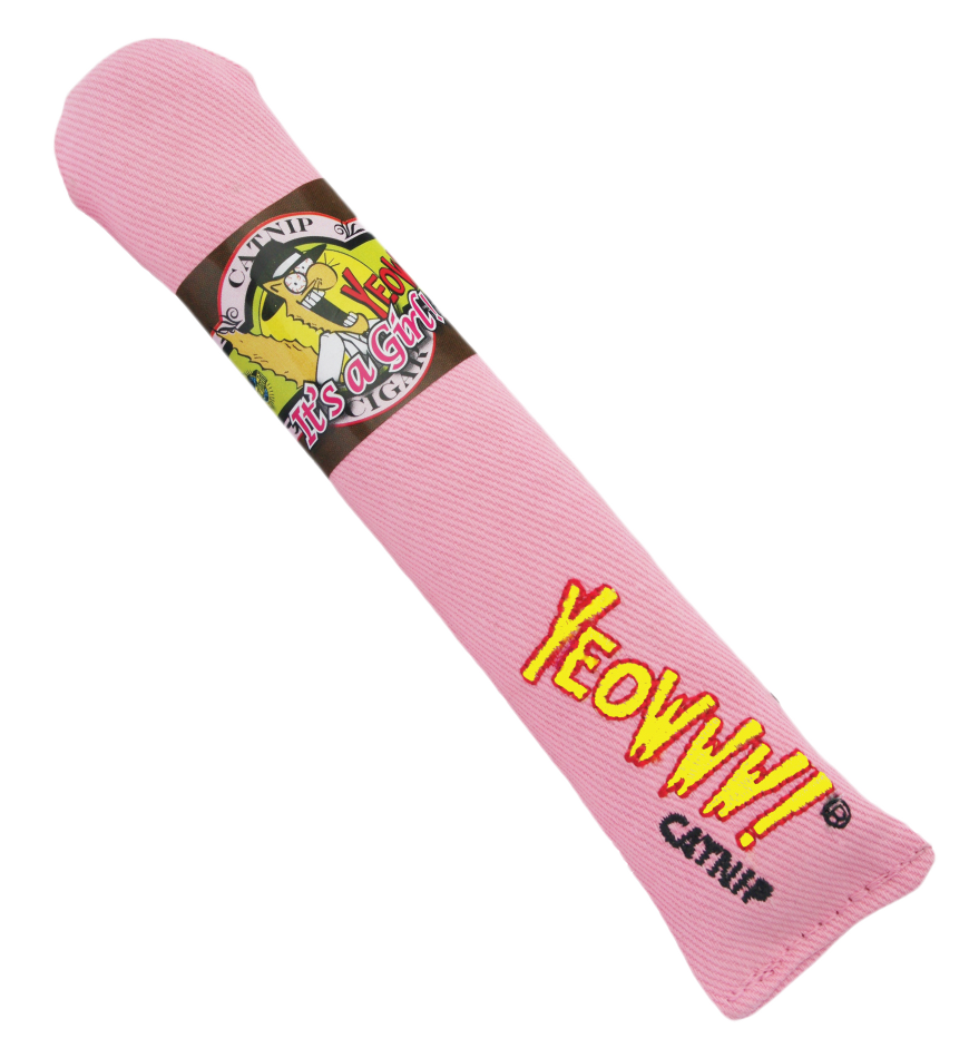 Yeowww! Cigar Roze - Kattenspeelgoed gevuld met krachtige Catnip - afbeelding 1