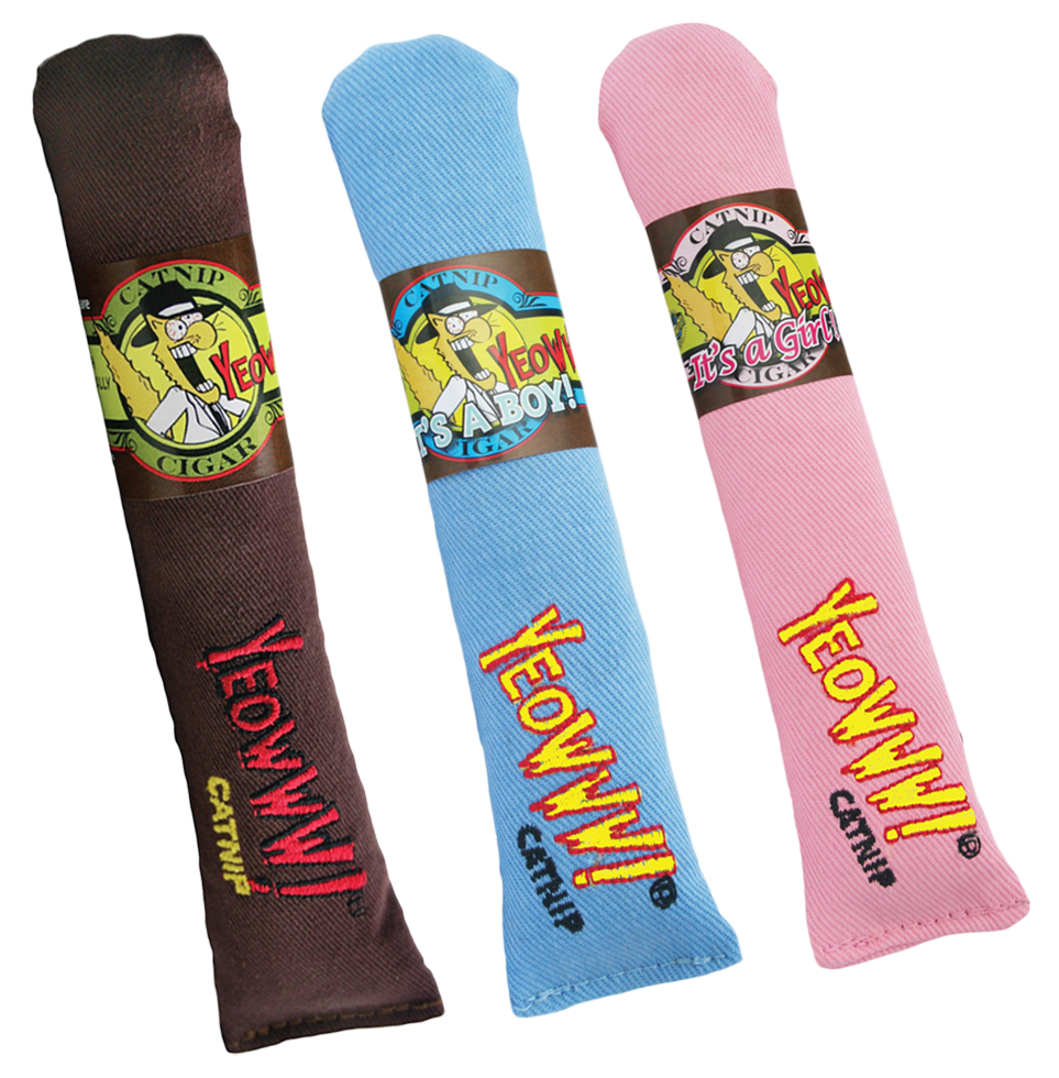 Yeowww! Cigar Roze - Kattenspeelgoed gevuld met krachtige Catnip - afbeelding 2