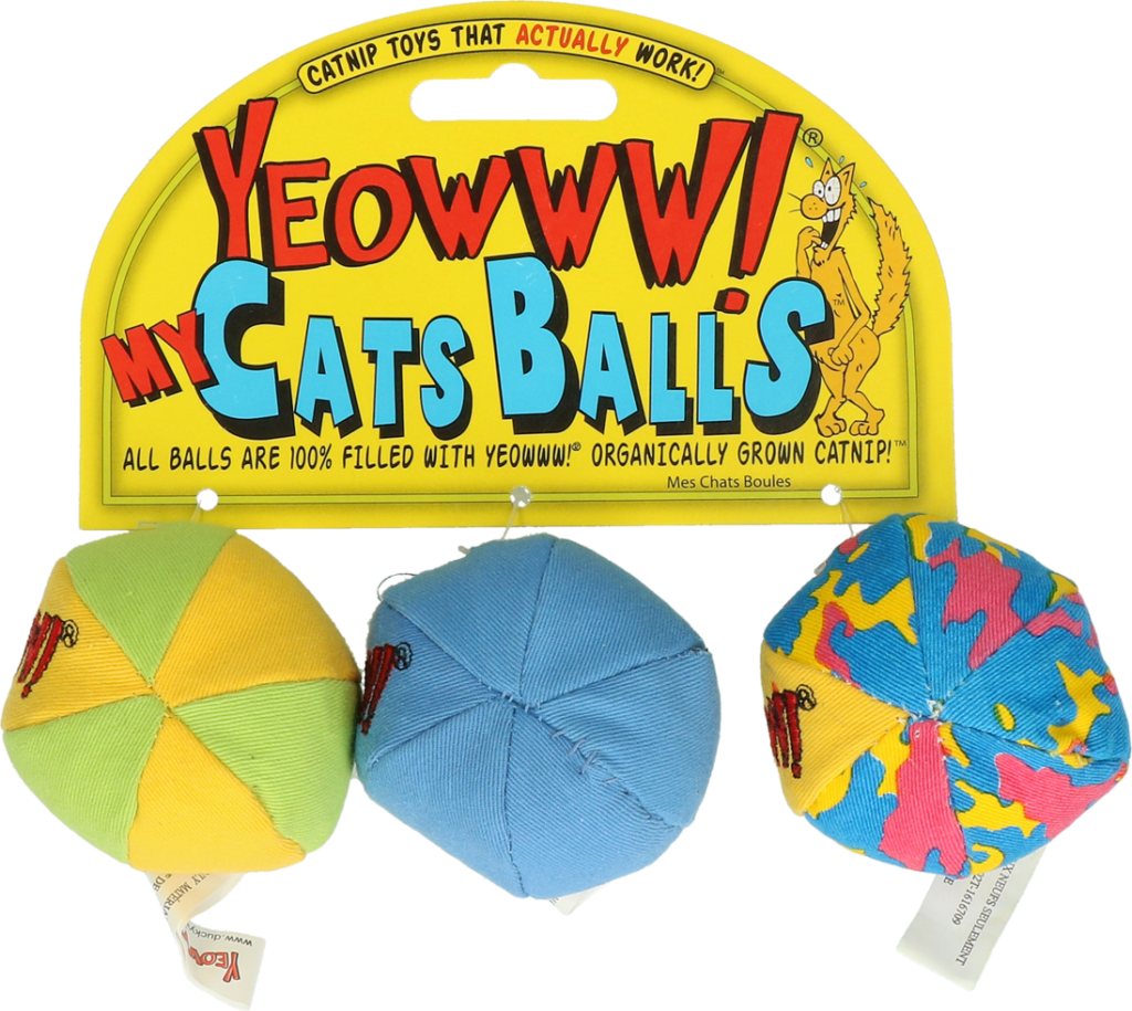Yeowww! My Cats Balls - Kattenspeelgoed gevuld met krachtige Catnip - afbeelding 1