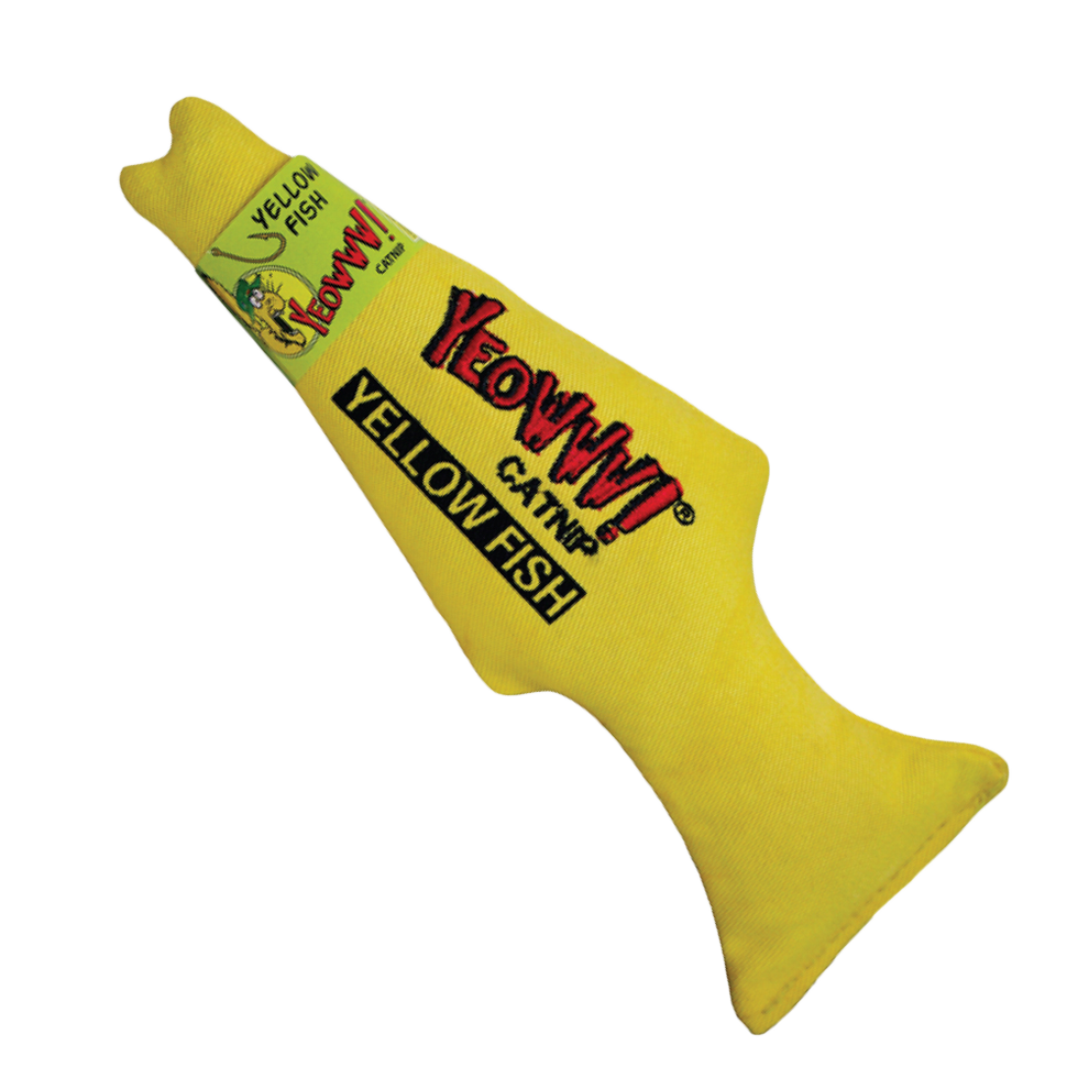 Yeowww! Yellow Fish - Kattenspeelgoed gevuld met 100% Catnip