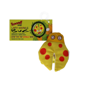 Yeowww! Lady Krinkle Bug - Speeltje met Catnip en Knisperende Vleugels