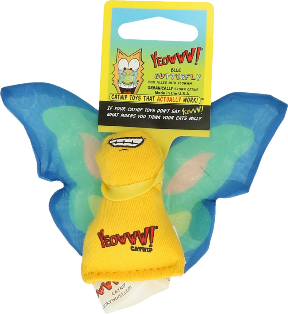 Yeowww! Butterfly Blauw - Kattenspeeltje met Catnip - afbeelding 2